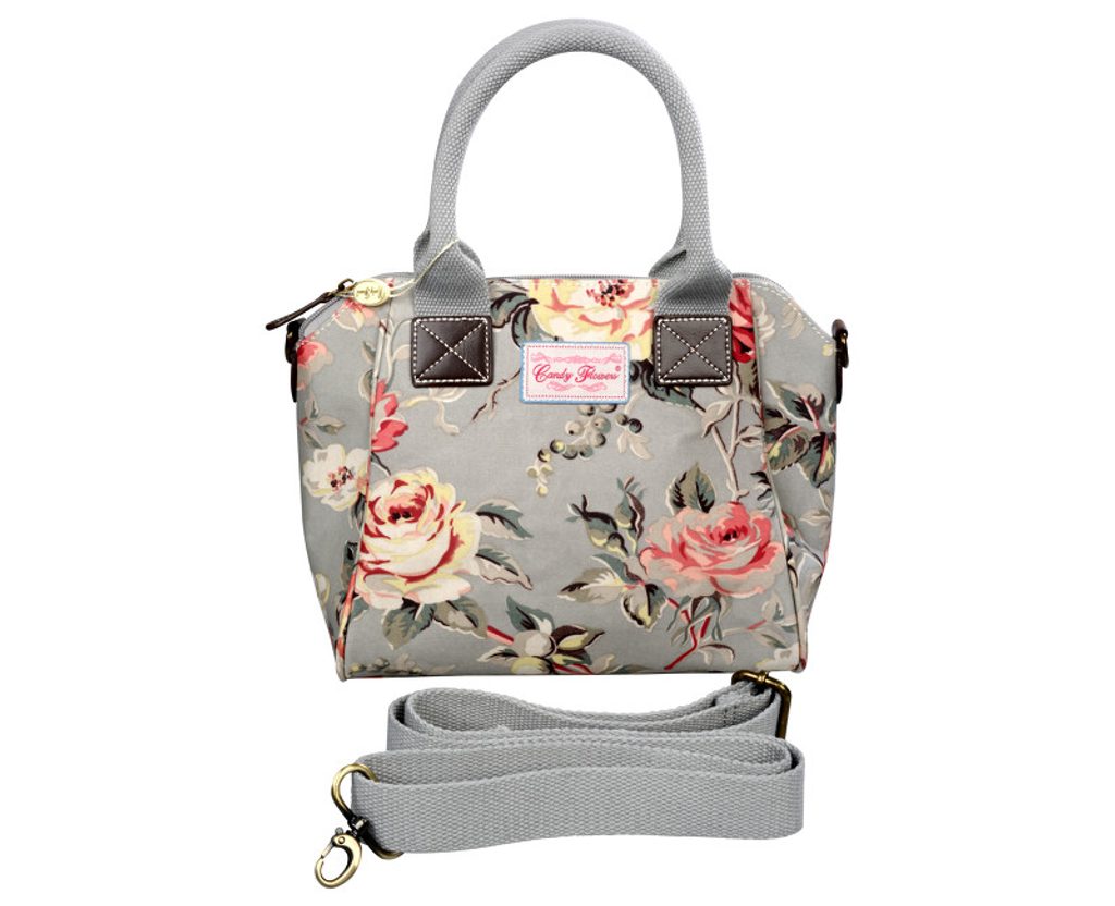 Plavky-Pradlo.cz - Stylová šedá kabelka s květy CANDY FLOWERS 4132-270 -  Elegantní kabelky - Kabelky, Kabelky, tašky a zavazadla, MÓDNÍ DOPLŇKY
