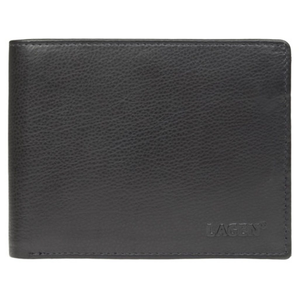 Plavky-Pradlo.cz - Pánská černá kožená peněženka Lagen Black W-113 - Lagen  - pánské peněženky - Peněženky, MÓDNÍ DOPLŇKY