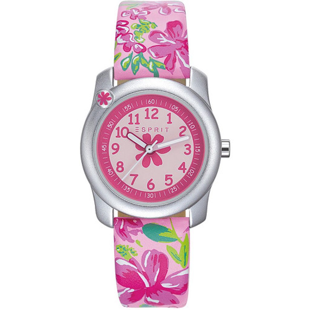 Plavky-Pradlo.cz - Dětské hodinky ESPRIT Tropical Flowers Pink ES108344003  - Esprit - dětské hodinky - Hodinky, MÓDNÍ DOPLŇKY