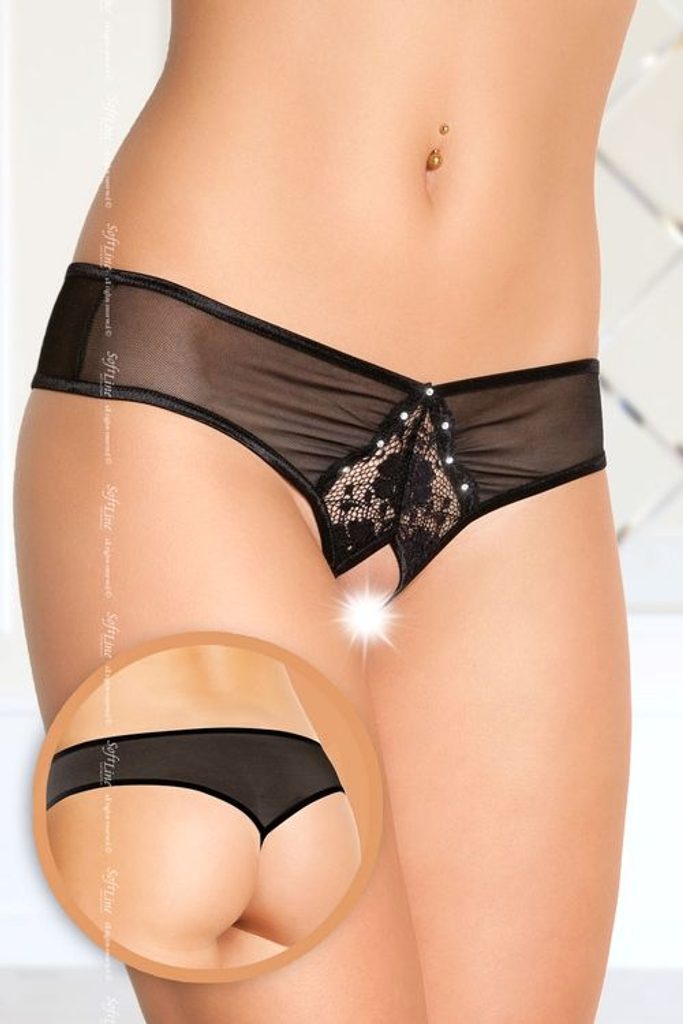 Plavky-Pradlo.cz - Erotické kalhotky tanga SOFTLINE 2400 černé - SOFTLINE  COLLECTION - erotické kalhotky a tanga - Erotické prádlo, DÁMSKÉ PRÁDLO