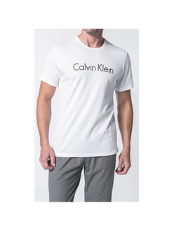 Pánské tričko s krátkým rukávem CALVIN KLEIN bílé