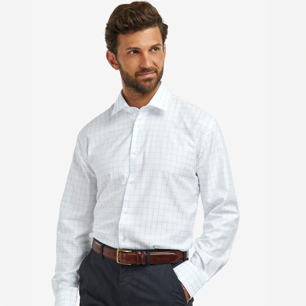 Barbour Hanstead Country Active Shirt — Sky - Košile s jednoduchým  kostkováním - Barbour - Sezónní kolekce - Košile, Oblečení - Gentleman Store