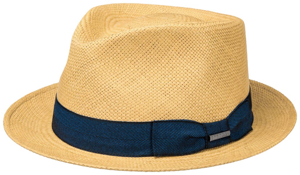 Klobouk Player Panama - slaměný s modrou stuhou - Stetson - Klobouky a  čepice - Oblečení - Gentleman Store