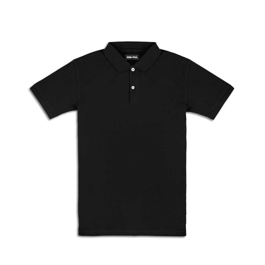 Polo tričko John & Paul — Černé - Perleťové polo tričko naší značky - John  & Paul - Polo trička - Oblečení - Gentleman Store