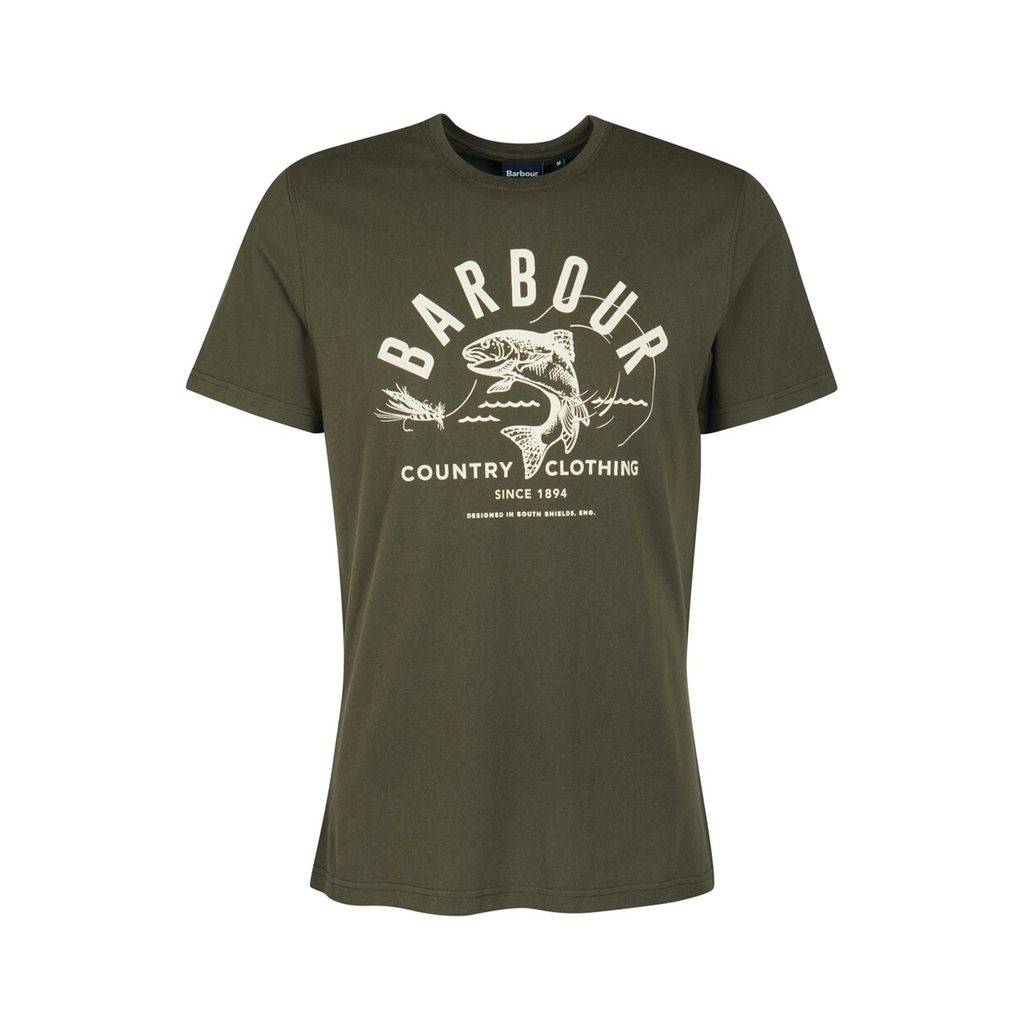 Bavlněné tričko Barbour Country Clothing - Forest - Barbour - Trička -  Oblečení - Gentleman Store