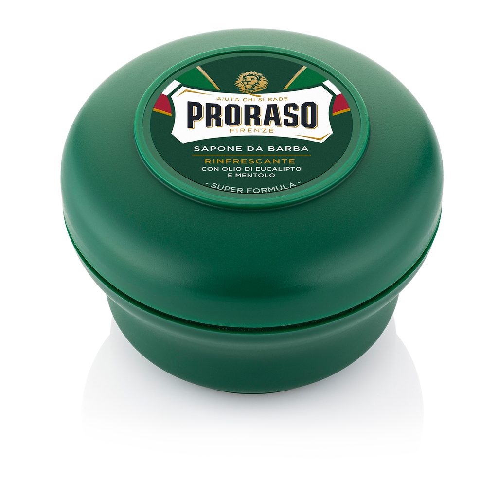 Osvěžující mýdlo na holení Proraso Green - eukalyptus (150 ml) - Proraso -  Mýdla na holení - Na holení, Holení - Gentleman Store