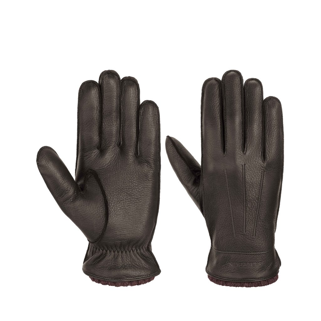 Stetson Deer & Cashmere Gloves — Brown - Rukavice z jelení kůže a kašmíru -  Stetson - Rukavice - Oblečení - Gentleman Store