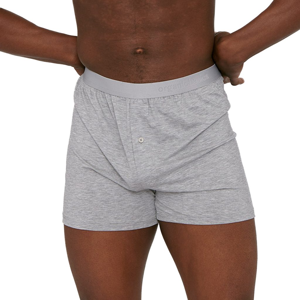 Trenýrky Organic Basics TENCEL™ Lite Boxer Shorts - šedý melanž (2 ks) -  Organic Basics - Spodní prádlo - Oblečení - Gentleman Store