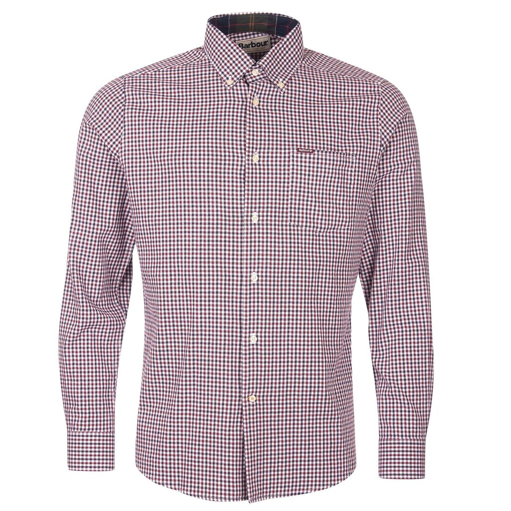 Kostkovaná košile Barbour Padshaw - Rich Red (button-down) - Barbour -  Košile - Oblečení - Gentleman Store