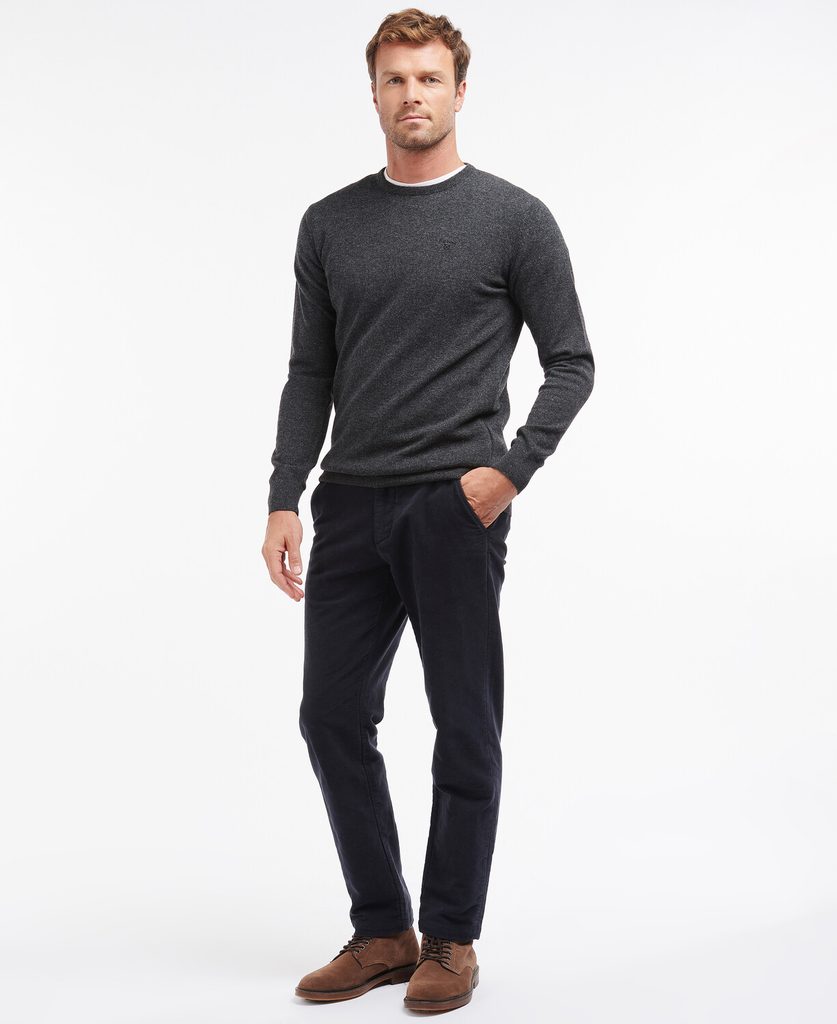 Barbour essential lambswool sale crew neck jumper