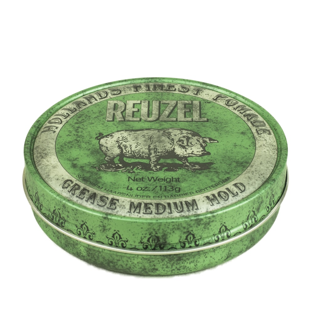 Reuzel Green Grease Medium Hold - pomáda na vlasy - Reuzel - Vlasový  styling - Vlasy, Kosmetika - Gentleman Store