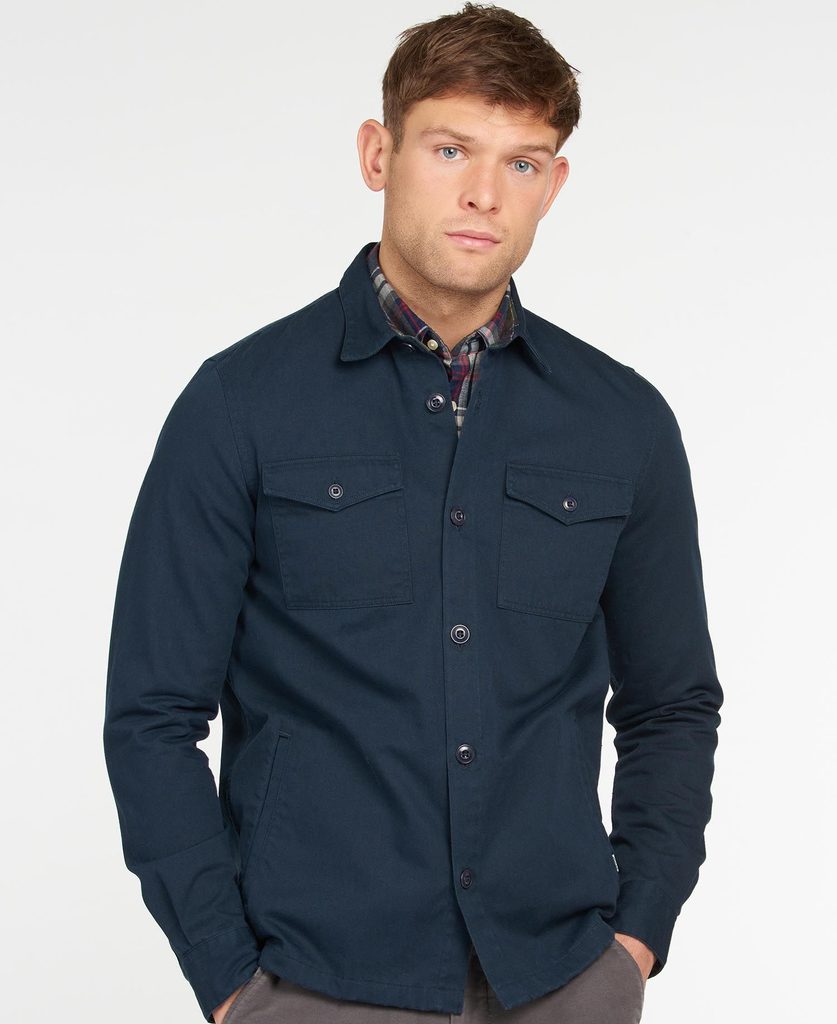 Overshirt Barbour Essential Twill - Navy - Barbour - Bundy a kabáty -  Oblečení - Gentleman Store