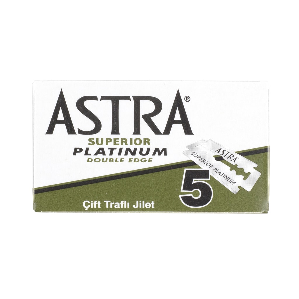 Klasické žiletky na holení Astra Platinum (5 ks) - Astra - Žiletky - Na  holení, Holení - Gentleman Store