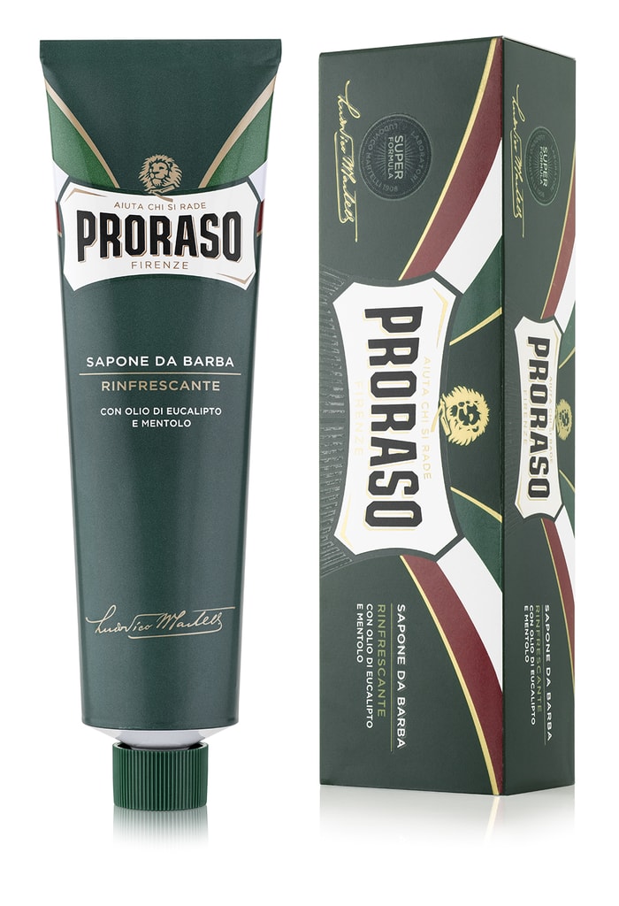 Osvěžující krém na holení Proraso Green - eukalyptus (150 ml) - Proraso -  Krémy na holení - Na holení, Holení - Gentleman Store