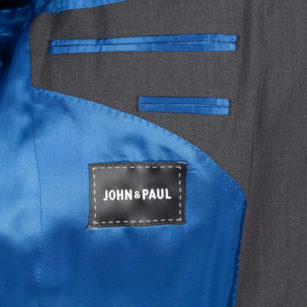 Vlněný oblek John & Paul - tmavě šedý - John & Paul - Obleky a saka -  Oblečení - Gentleman Store
