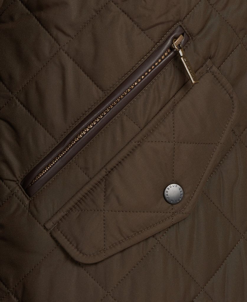 Barbour chelsea on sale sportsquilt olive