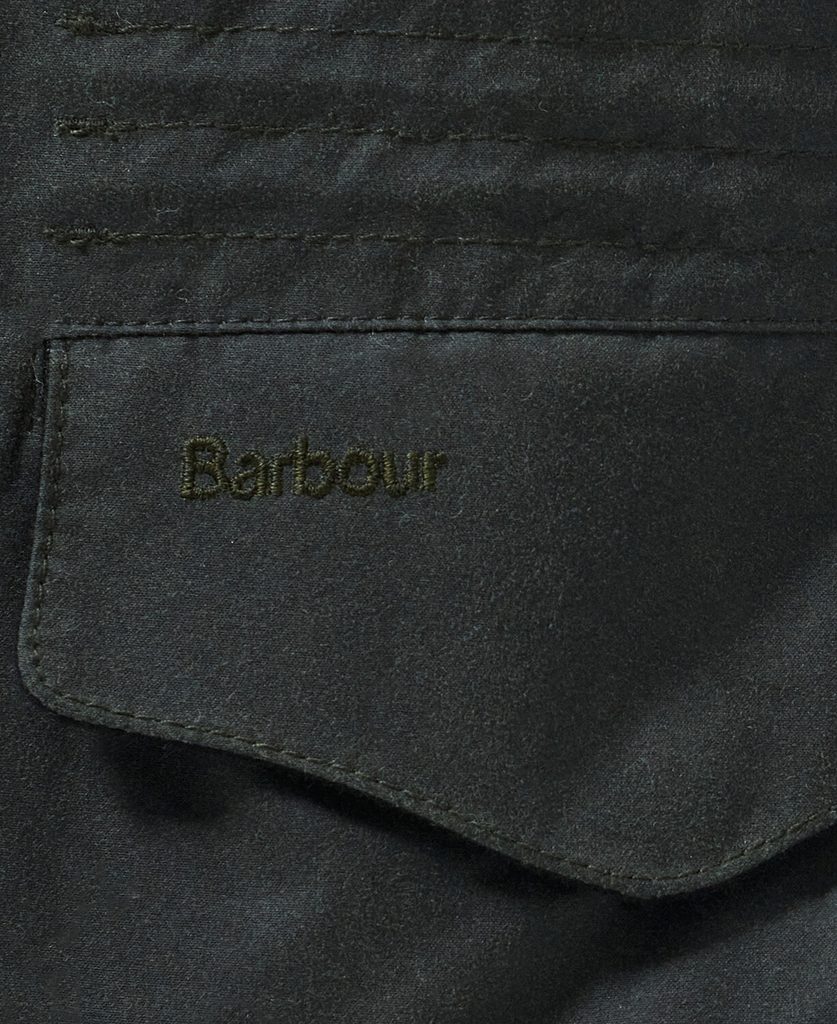 Barbour Emble Wax Jacket — Sage Nadmíru teplá voskovaná bunda