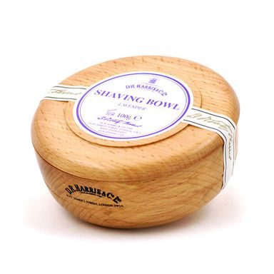 Dřevěná miska s mýdlem na holení D.R. Harris - Lavender (100 g)