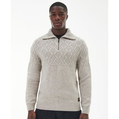 Peregrine Ford Zip Neck Jumper — Navy