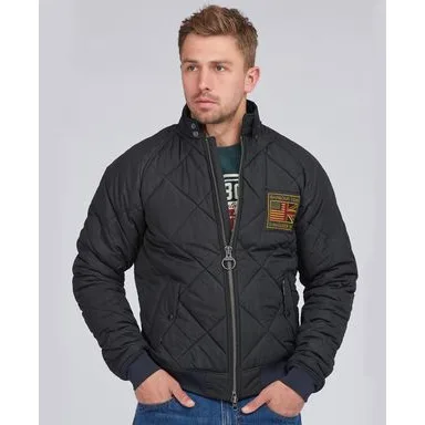Dlouh provan bunda Barbour Carlton Quilt - Black