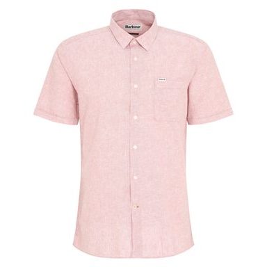 Barbour Nelson Short Sleeve Shirt — Pink Clay