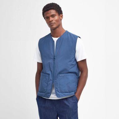 Barbour Harpen Padded Gilet — Dark Denim