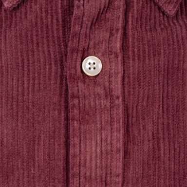 Manšestrová košile Portuguese Flannel Lobo - vínová (button-down)