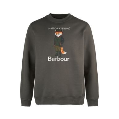Barbour × Maison Kitsuné Beaufort Fox Sweatshirt — Black