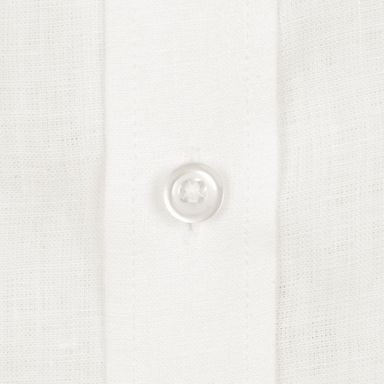 Portuguese Flannel Linen Camp Collar — Navy