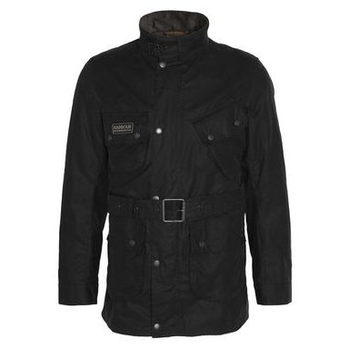 Barbour International Tourer Slim Wax Jacket — Classic Black