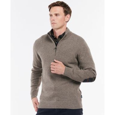 Barbour Holden Half Zip Sweater — Military Marl