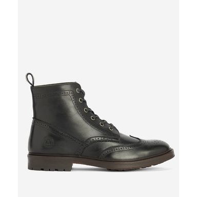 Barbour West Brogue Boots — Black