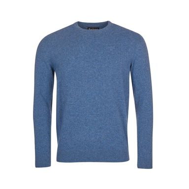 Barbour Essential Lambswool Crew Neck Sweatshirt — Denim Marl