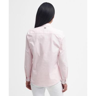 Barbour Hampton Relaxed Linen Shirt — Primrose Pink