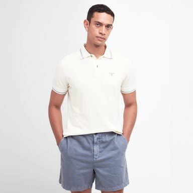 Barbour Newbridge Polo Shirt — Ecru