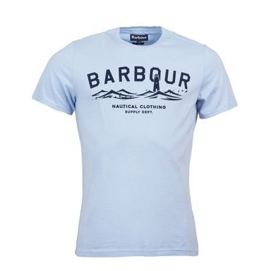 Bavlněné tričko Barbour Bressay Tee - Heritage Blue