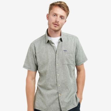 forét Bush Seersucker Shirt — Olive