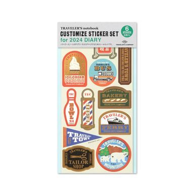 TRAVELER'S notebook Customized Sticker Set 2024