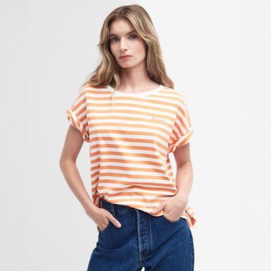 Barbour Adria Top — Orange Stripe