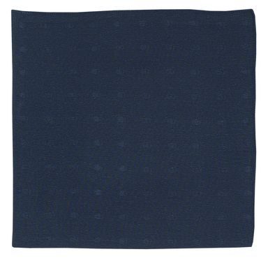 Námořnicky modrý hedvábný kapesníček s tečkami John & Paul