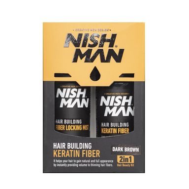 Sada pro posílení vlasů s keratinem Nish Man Hair Beauty Kit