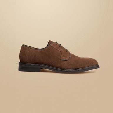 Charles Tyrwhitt Leather Oxford Shoes — Dark Chocolate