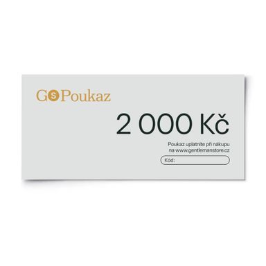 Dárkový poukaz 2 000 Kč