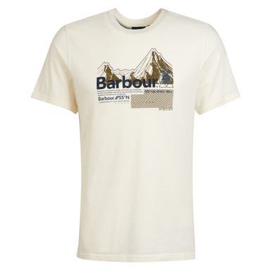 Bavlněné tričko Barbour Sancton 55° North - Whisper White