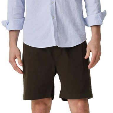 Portuguese Flannel Labura Twill Shorts — Olive