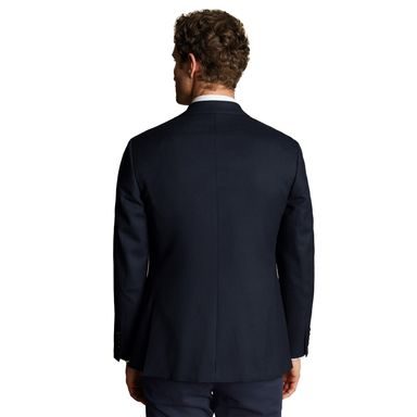 Charles Tyrwhitt Natural Stretch Twill Suit Jacket — Navy