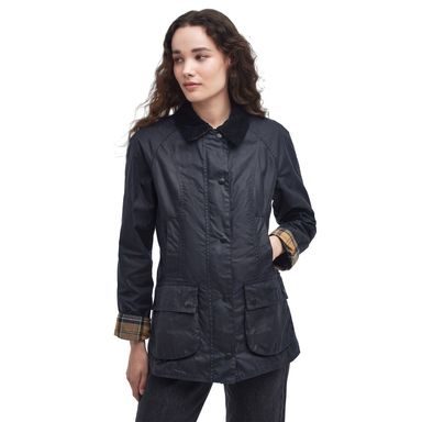 Barbour Beadnell Wax Jacket — Navy