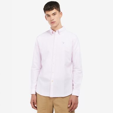 Barbour Striped Oxtown Tailored Shirt — Classic Pink