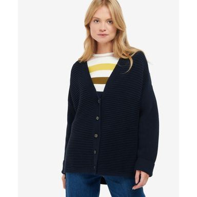 Barbour Hampton Knitted Jumper — Navy