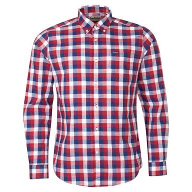 Kostkovaná košile Barbour Wardlow - Red (button-down)
